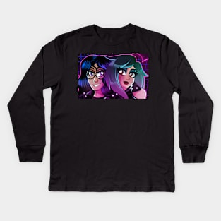 Deimos and Ivy retrowave Kids Long Sleeve T-Shirt